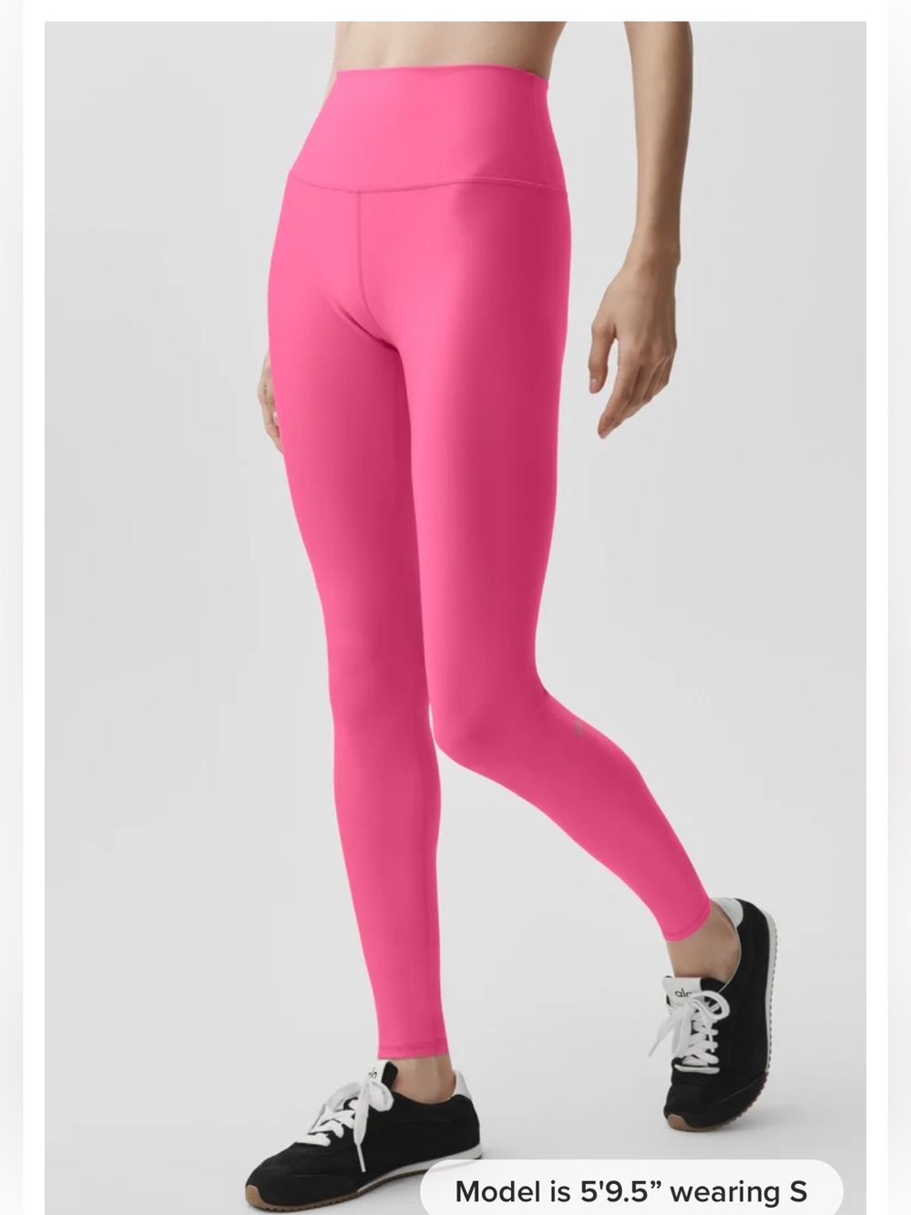 ALO Yoga 7/8 High-Waist Airlift Leggings Bubblegum Pink XXS Excellent Condition!
